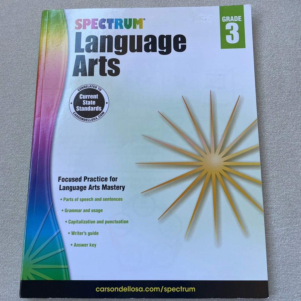 Spectrum Languages Arts Grade 3 Workbook